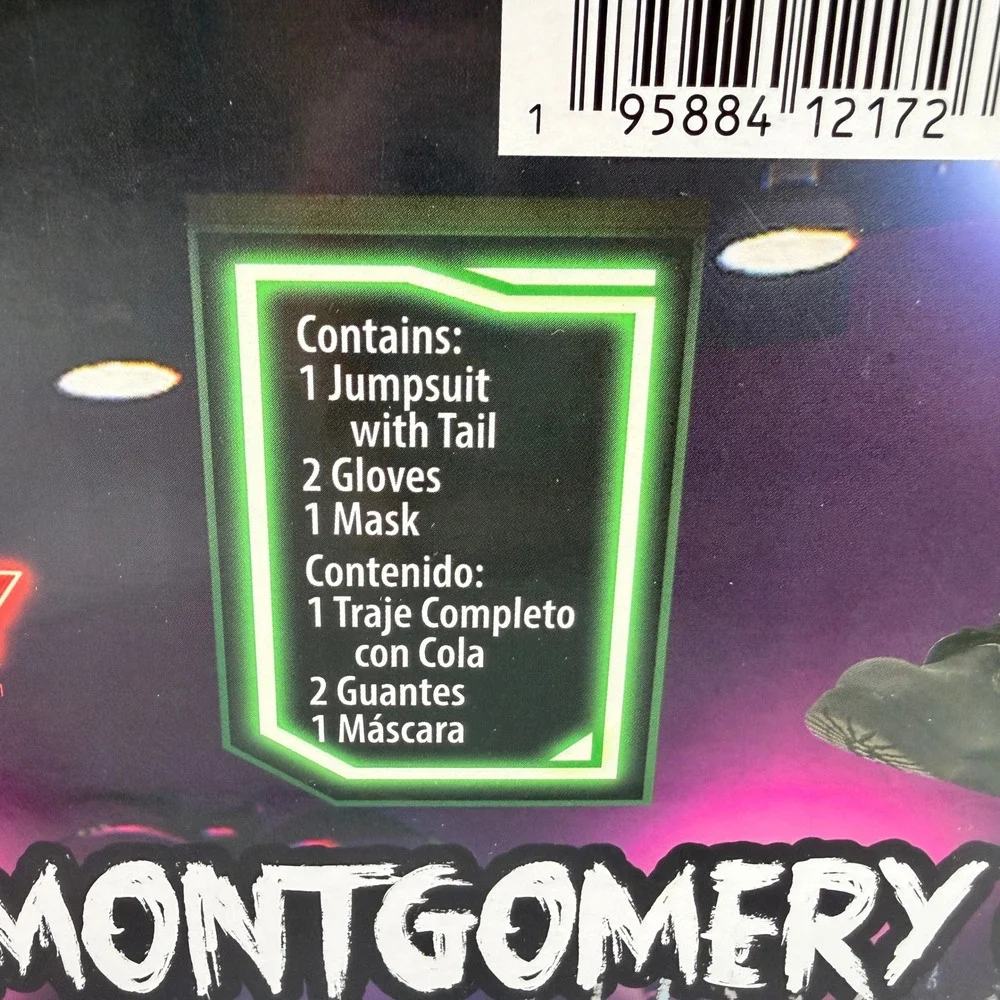Five Nights at Freddy's Montgomery Gator Costume Boys S 6/7 Rubies NWT
